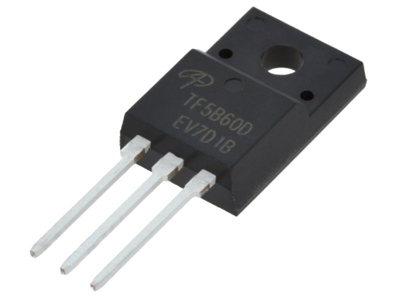 AOTF5B60D, IGBT, 600V, 14A, 12.5W, ALPHA & OMEGA SEMICONDUCTOR