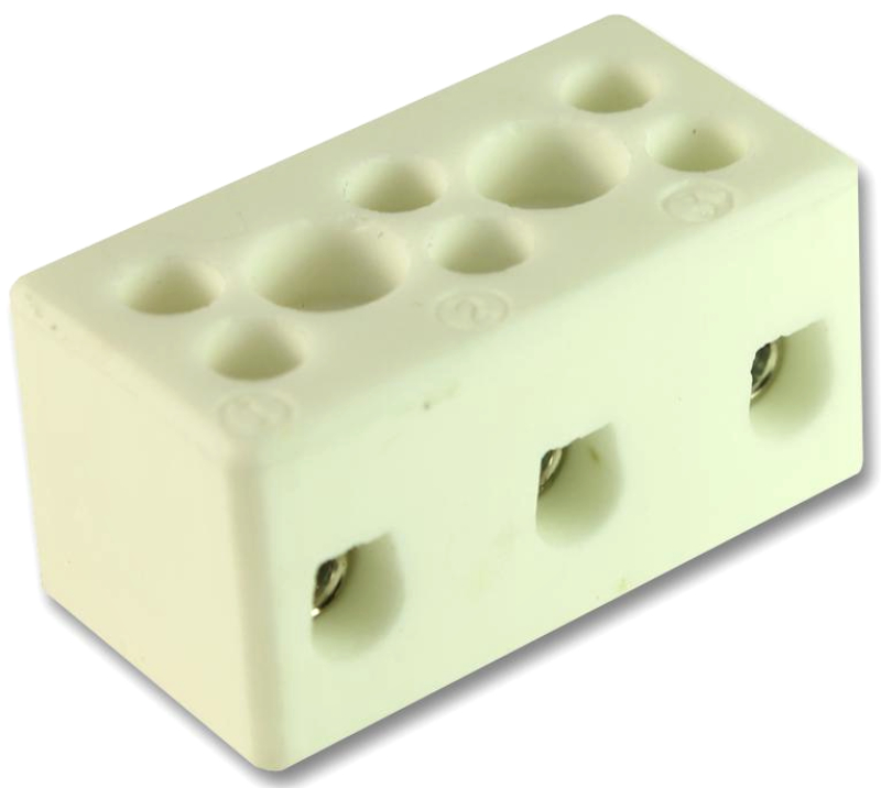 Regleta portelan, 32A, 450V, 3pini, 4mm2, CHTB4/3N, CAMDENBOSS