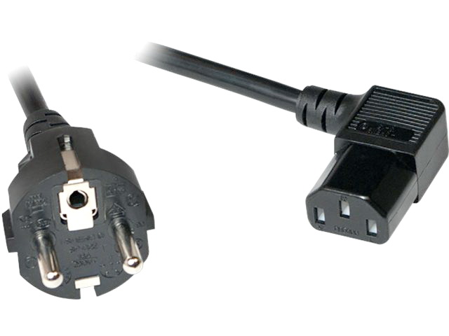 Cablu alimentare, calculator, IEC C13, mamă 90°; negru, 3m, CP118, LOGILINK