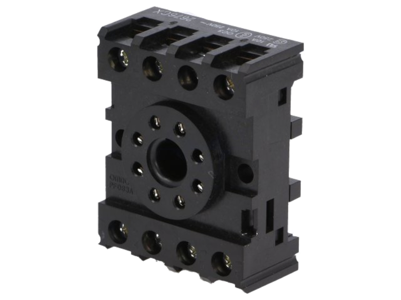 Soclu releu 8 pini; sina DIN, PF083A-E, OMRON