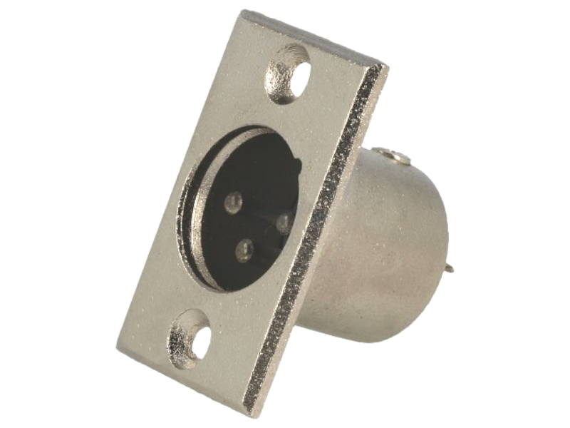 Conector XLR, tată, 3 PINI, XLR-3W-C, NINIGI