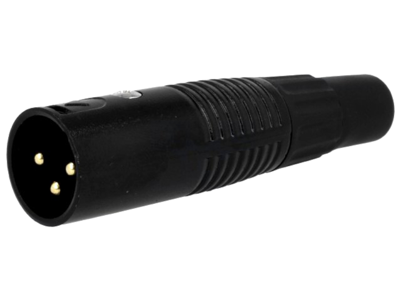 Conector XLR, tată, 3 PINI, XLR-3W-G, NINIGI