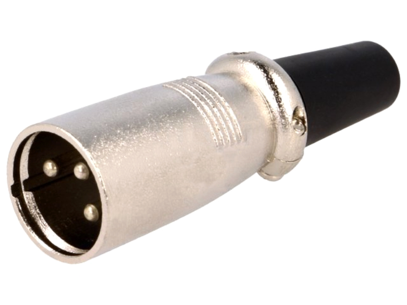 Conector XLR, tată, 3 PINI, XLR-3W, NINIGI