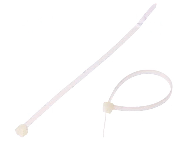 Colier cablu, 3.6x150mm; fasete, 178N; CT-150-3.6/WH