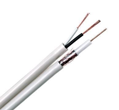 Cablu coaxial RG59, 75 ohmi, fire alimentare, 2x0.35mm2, KAB0027, CABLETECH