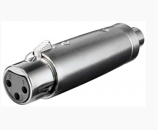 Adaptor XLR, mama, 3 pini, RCA mama, XLR-3FRCAF, GOOBAY