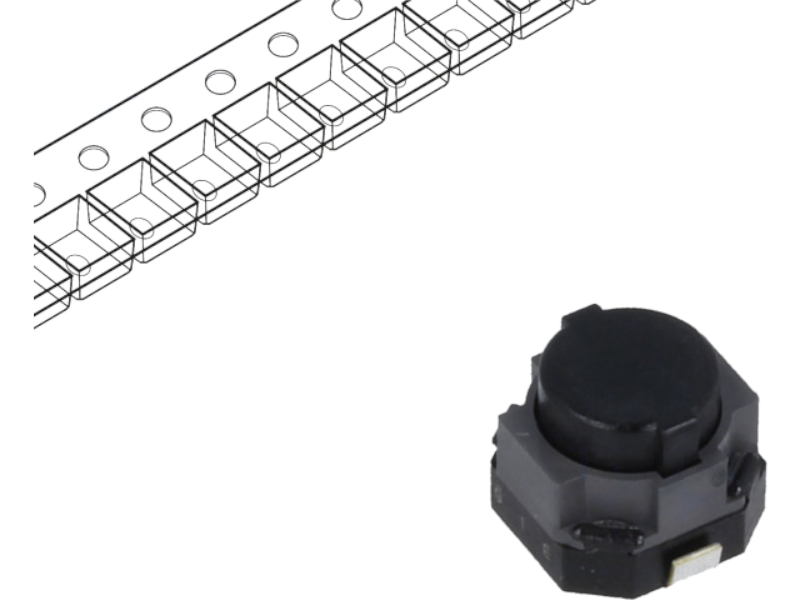 Microtach monostabil, 6x6.1mm, SMD, EVPASBC1A, PANASONIC