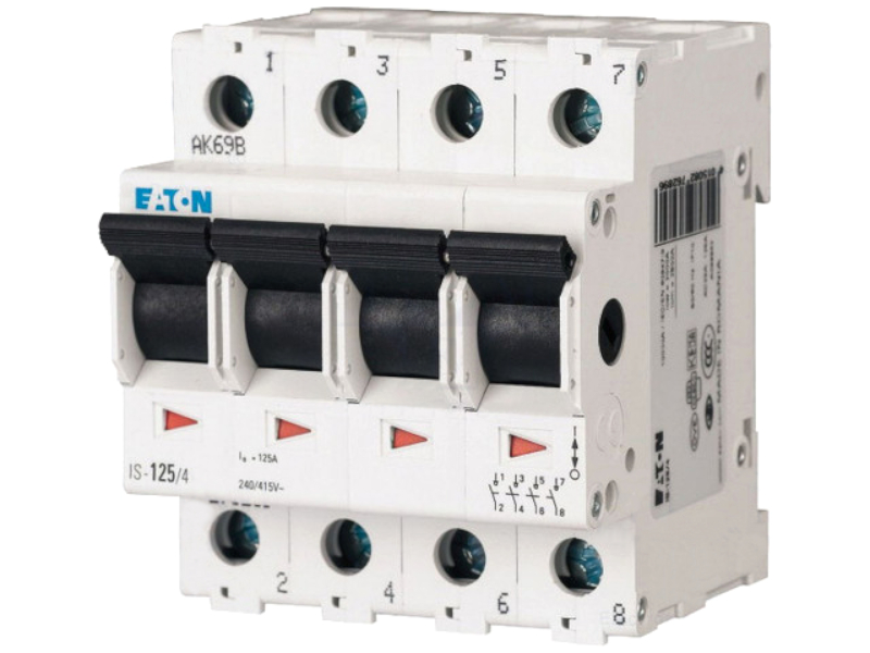 Intrerupator 100A, separator, 240VAC, 4 poli, IS-100/4, EATON ELECTRIC