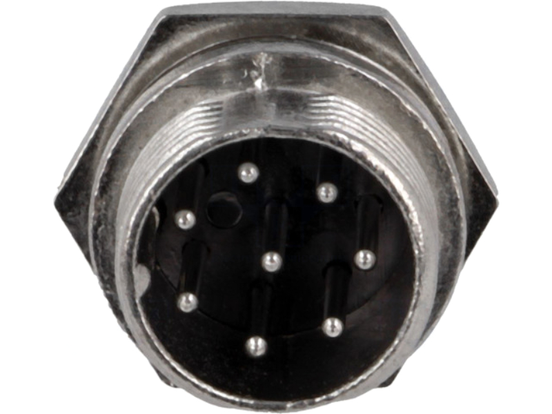 Soclu tata microfon, 8 contacte, panou, MIC338