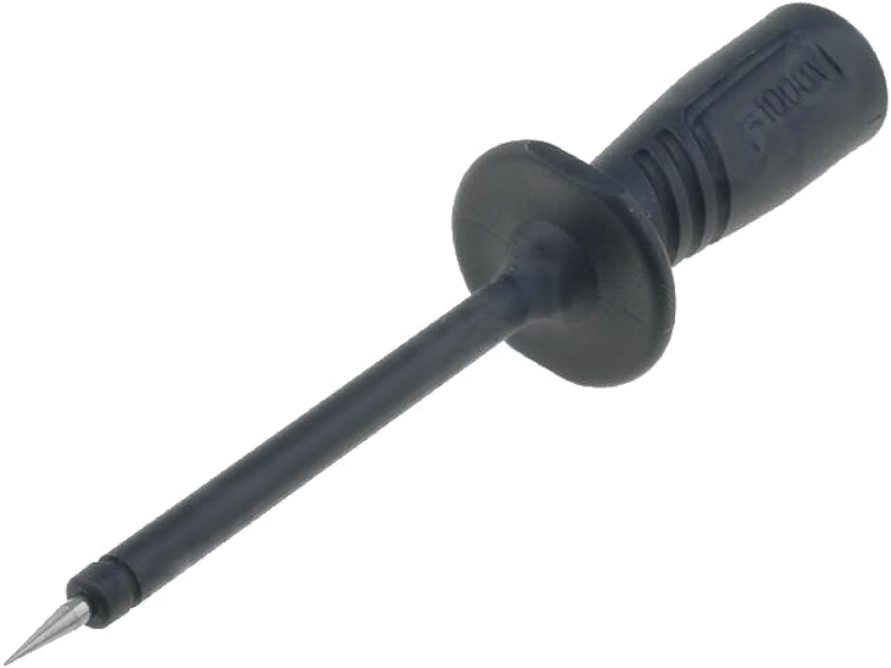 Terminal de măsurare, 1000V, neagra, soclu 4mm, PRUEF2600C2SW, HIRSCHMANN T&M