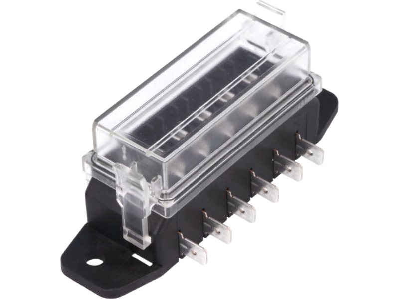 Cutie suport sigurante auto, 6 pozitii, unival, 19mm, 100A, 32V, 0100600, MTA