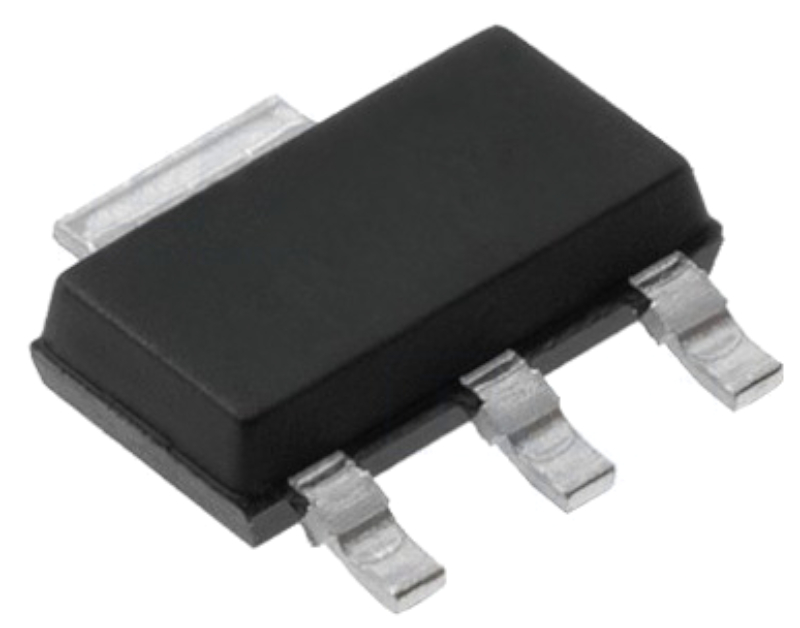 TS1117BCW-5.0, Fixed LDO Voltage Regulator, 0V to 12V, 5Vout, 800mAout, SOT223