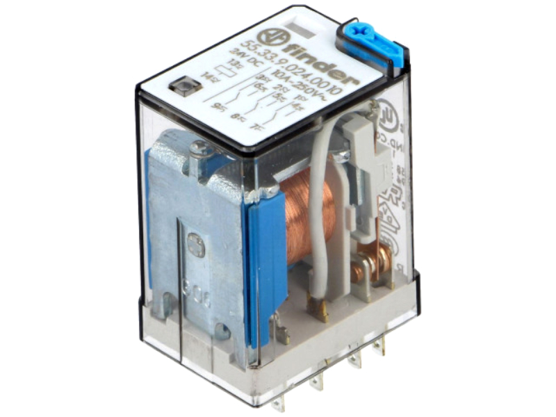 Releu 24VDC, 3PDT, 20A, 55.33.9.024.0010, FINDER