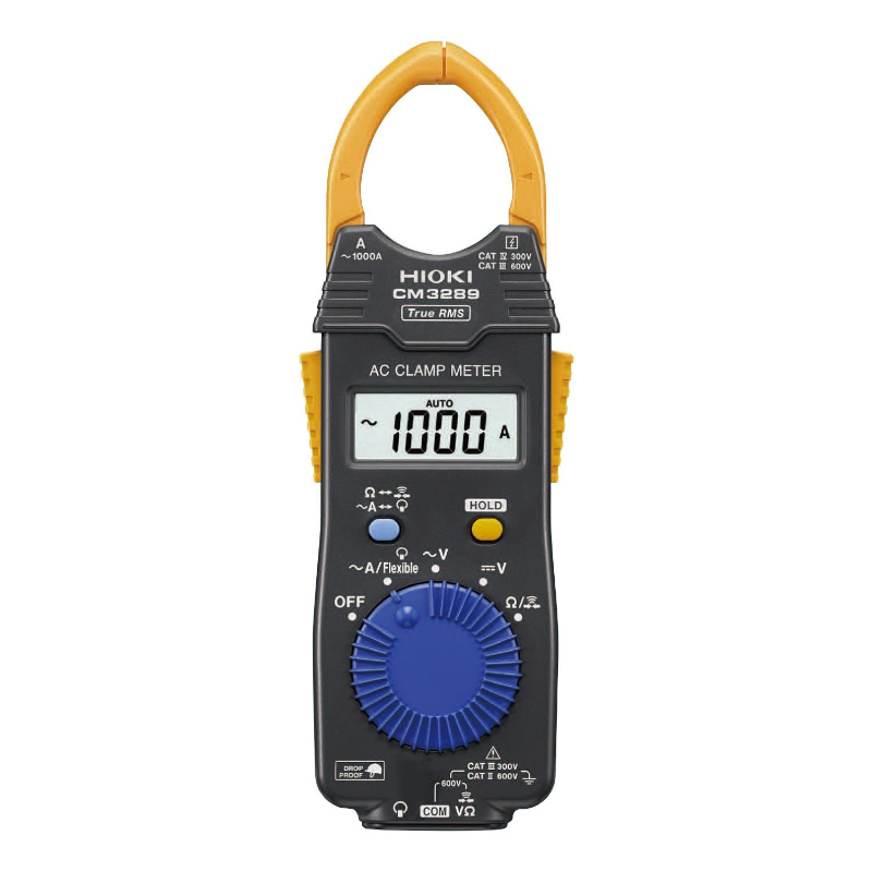 Cleste curent, tensiune, continuitate, rezistenta, TrueRMS, 1000AAC, 600V, 42Mohm, CM3289, HIOKI