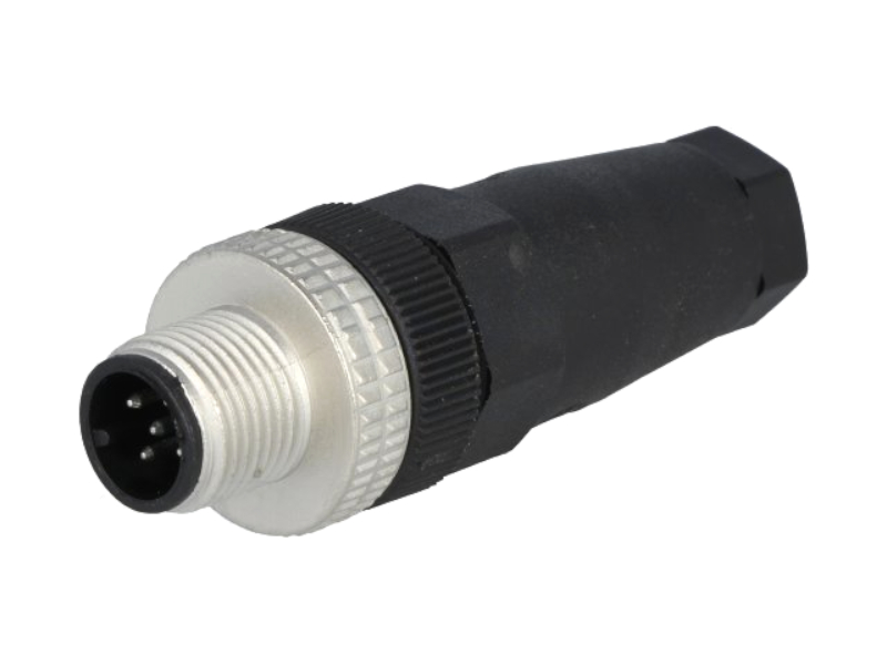 Conector M12, circular, 5 pini, tata, 4A, ELST5012PG7, HIRSCHMANN