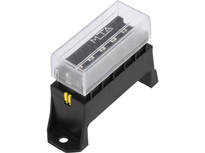 Cutie suport sigurante auto, 6 pozitii, unival, 19mm, 100A, 32V, 0100560, MTA