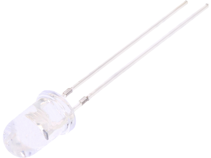 Led 5-20V, 5mm, rosu, 7500mcd, convex, circuit stabilizator, OSR5MA5A31A-CRLED18