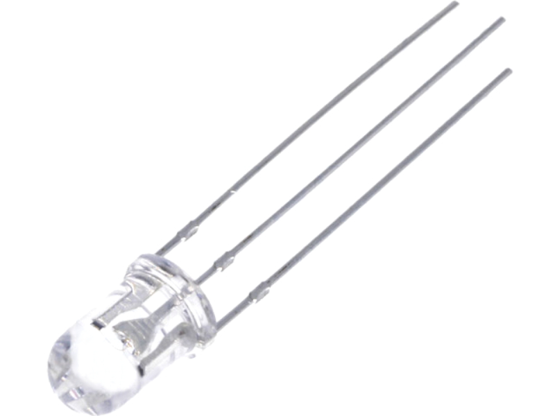 Led bicolor, 12-15V, 5mm, bicolor, rosu, verde, convex, OSRPMC5B31A-12V