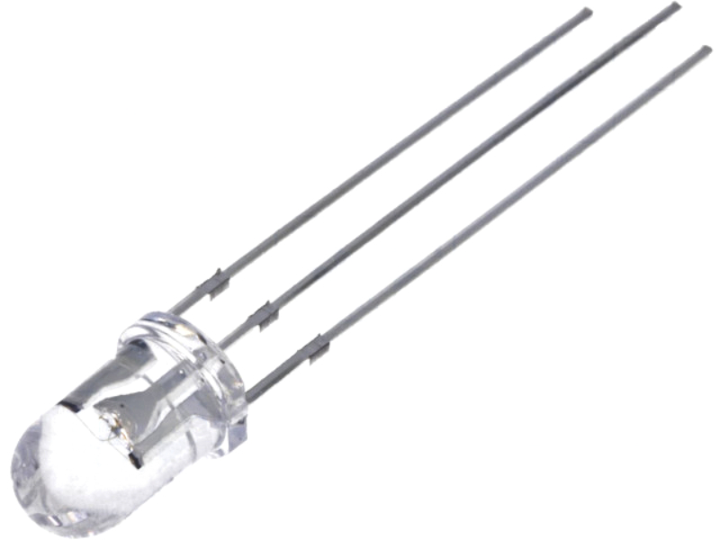 Led bicolor, 12-15V, 5mm, bicolor, rosu, galben, convex, OSRYMC5B31A-12V