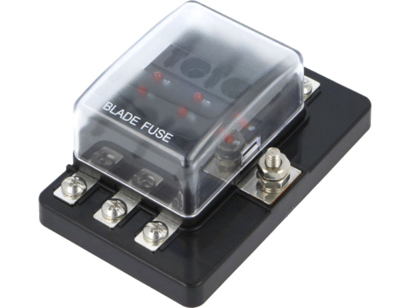 Cutie suport sigurante auto, 6 pozitii, 19mm, 30A, 32V, R3-76-07-3L106, SCI