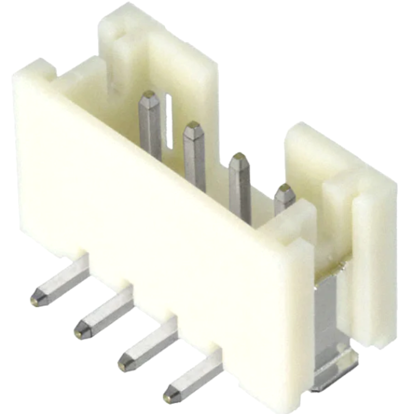 Soclu tata, in unghi, cablu-placa, 4 pini, pas 2mm, vertical, B4B-PH-SM4-TB