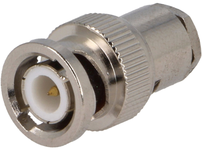 Mufa BNC dreapta, tata, 75 ohm, 1GHz, RG210, RG52, RG59, BNC-142