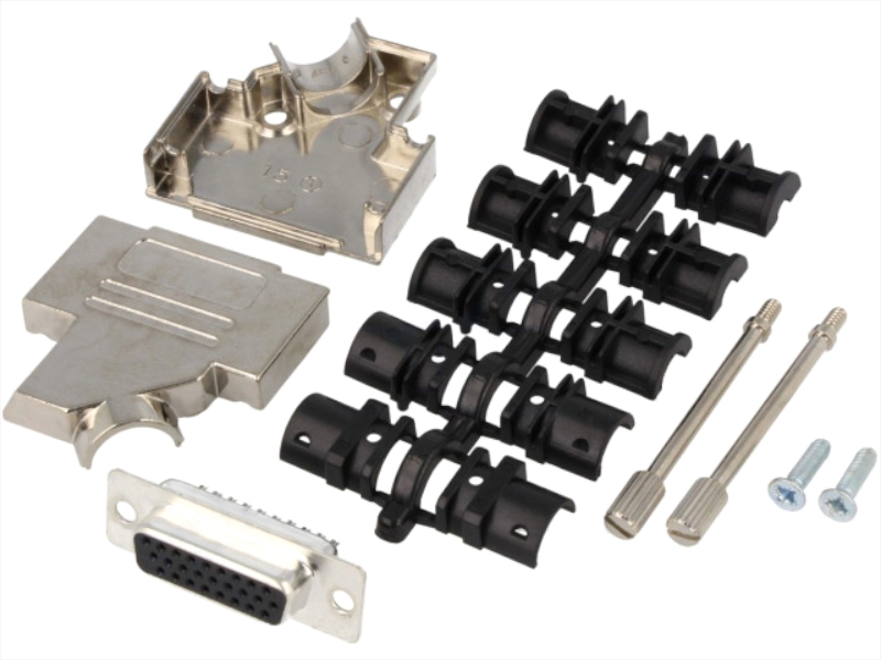 Conector 26 pini, set complet, mama, D-SUB HD, D45ZK15-HDS-K