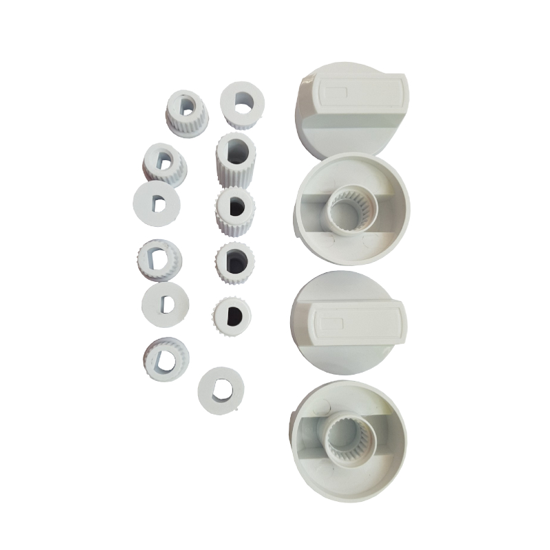 Set butoane aragaz, 4 buc, universale, alb, SBT-6226