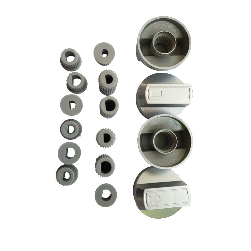 Set butoane aragaz, 4 buc, universale, argintiu, gri, SBT-6227