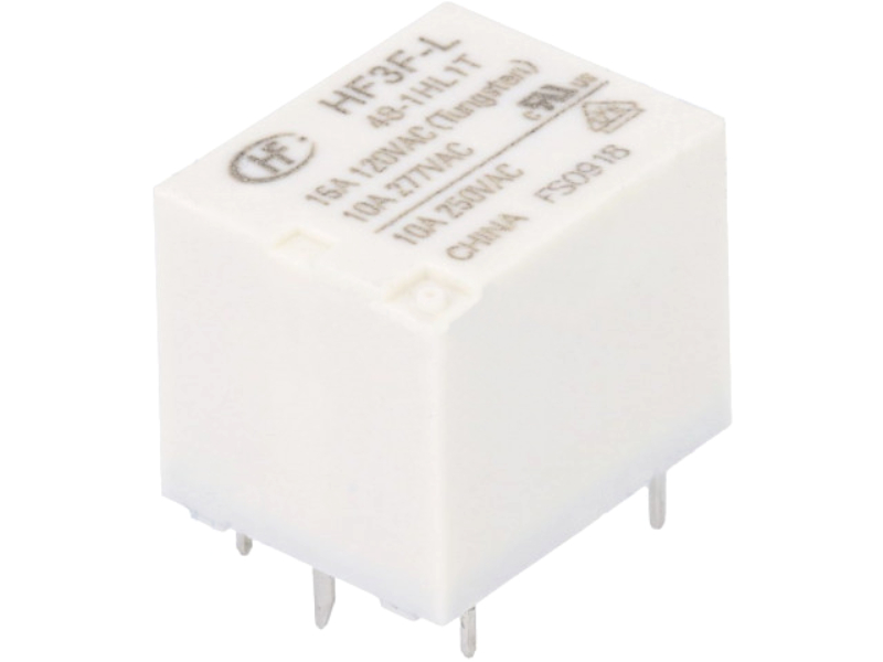 Releu 48V, SPST-NO, 15A, HF3F-L/48-1HL1T, HONGFA
