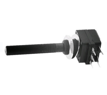 Potentiometru 50k, intrerupator, mono, lin, ax 6mm, PC16MSK050, PIHER