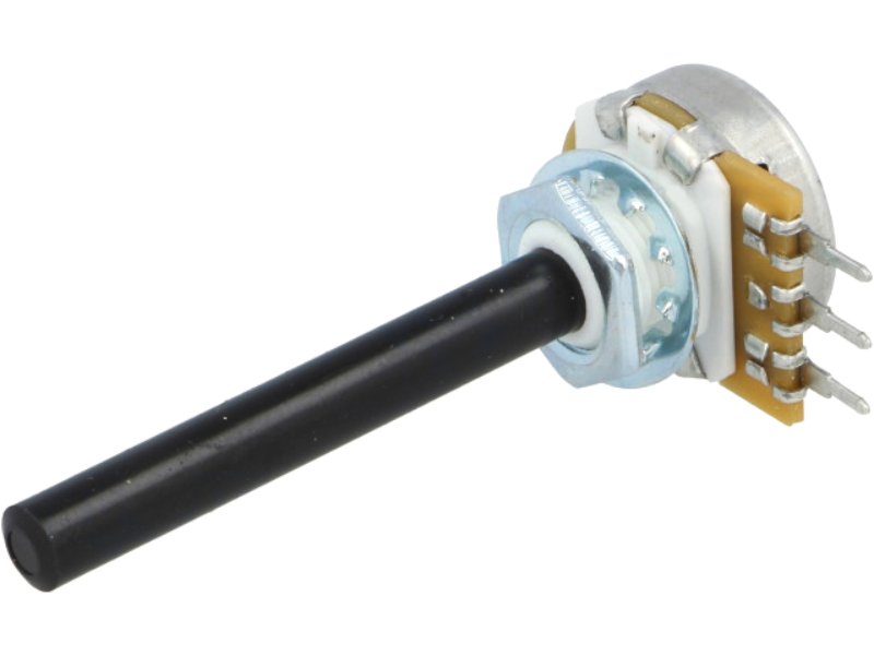 Potentiometru 470k, mono, lin, ax 6mm, lungime ax 50mm, PC20BU-470K-LIN