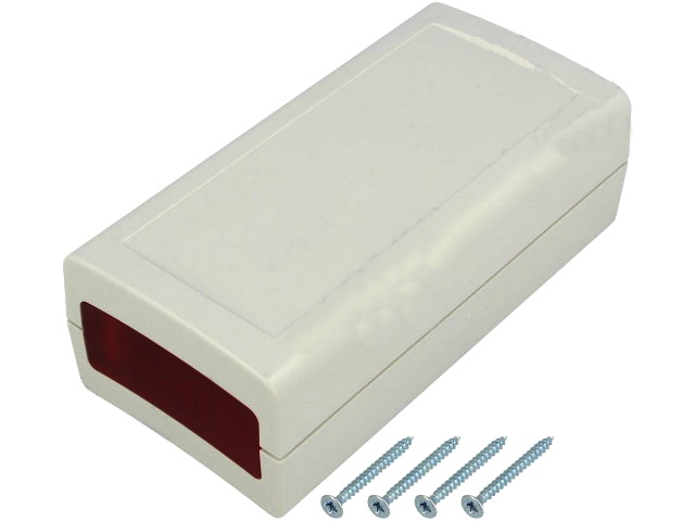 Cutie plastic, 60x120x40mm, panou rosu, Z98JF