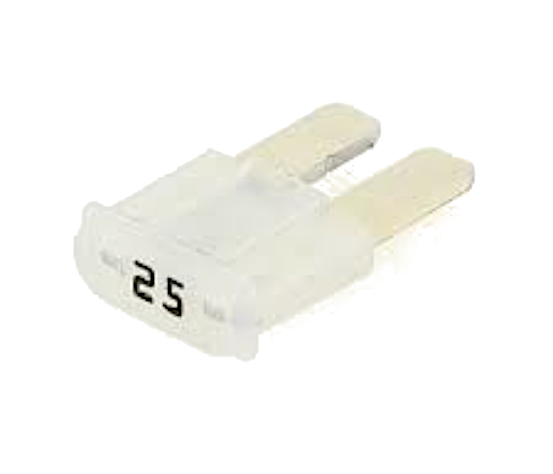 Siguranta auto, alba, 9.1mm, 25A, 0327025.UXS