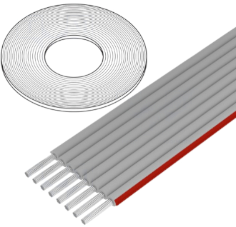 Cablu panglica, 8 fire, pas 1.27mm, 28AWG, DS1057-08A282R