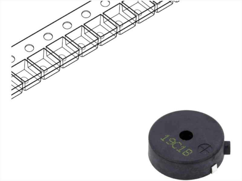 Buzer piezoelectric, 12V, 95dB, LPT2270AS-HS-12-4.0-19-R