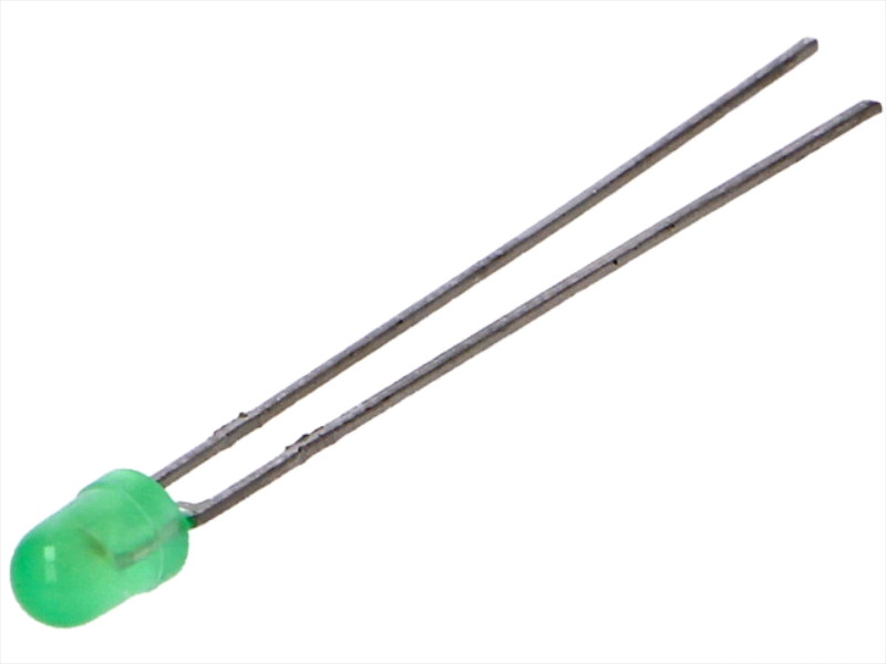 Led 3mm, verde, 2.1-2.6V, 5.6-85mcd, convex, LTL-4231N, LITEON