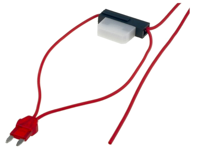 Splitter sigurante auto, 8A, 1 siguranta mini ATM, 0.75mm2, rosu, ROZ.02