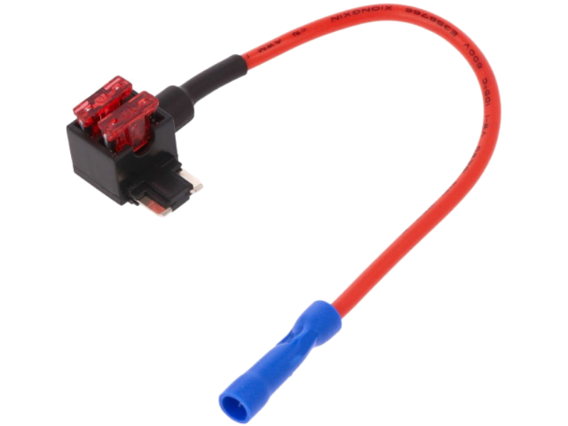 Splitter sigurante auto, 10A, 2 sigurante mini ACN, 1mm2, rosu, ROZ.06