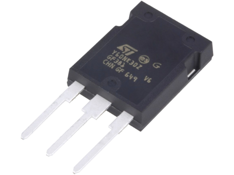 STY60NK30Z, N-MOSFET, 300V, 37.5A, 450W, MAX247,  STMICROELECTRONICS