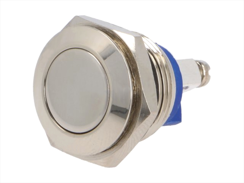 Buton antivandal, OFF-(ON), IP65, SPTS-NO, M16, orificiu montare Ø16mm, V16-10-N