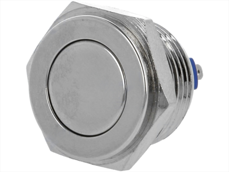 Buton antivandal, OFF-(ON), IP65, SPTS-NO, 2A, M16, orificiu montare Ø16mm, V16-10PFJ-N, ONPOW