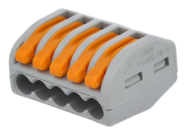 Conector rapid, 5 pini, 32A, 222-415, WAGO