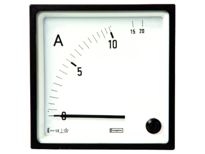 Ampermetru panou, analogic, 0/80...160A, AC, 48x48mm, E242-752-G-26