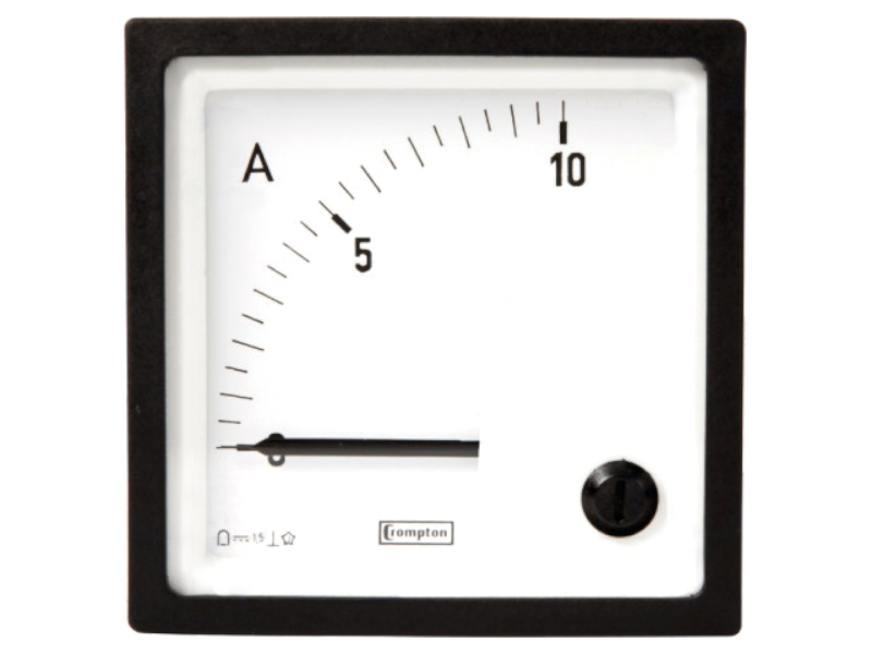 Ampermetru panou, analogic, 0...150A, DC, 72x72mm, E243-01A-G-10, TYCO