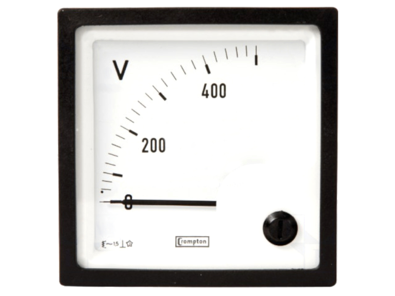 Voltmetru analogic, panou, 0...12kV, AC, 96x96mm, E244-02V-G-07