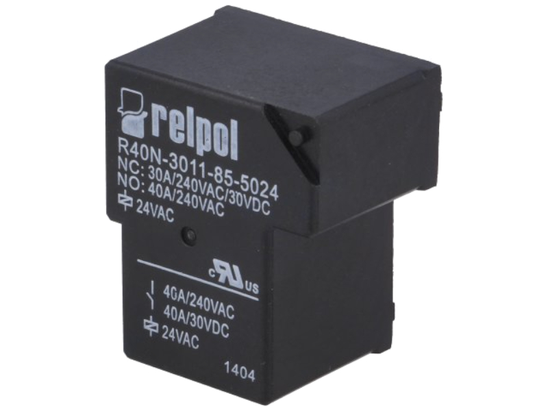 Releu 24VAC, 40A, SPDT, R40N-3011-85-5024