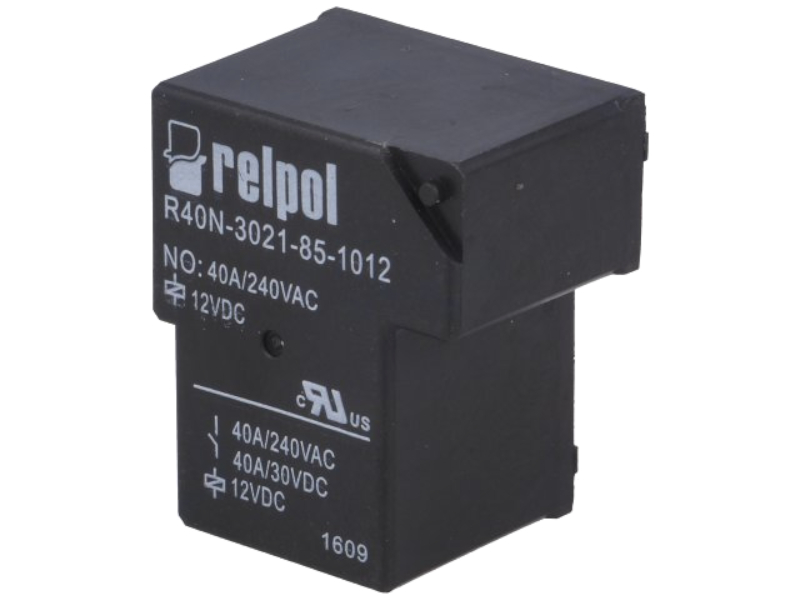 Releu 12VDC, 40A, SPST-NO, 4 pini, R40N-3021-85-1012