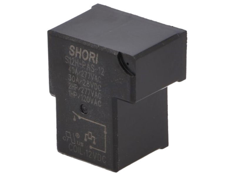 Releu 12VDC, 40A, SPST-NC, 6 pini, S12H-PAS-12, SHORI