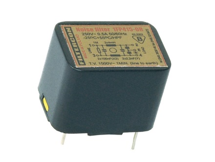 Filtru de retea, deparazitare, 250VAC, 2A, 1FP42-2R, FILTERCON